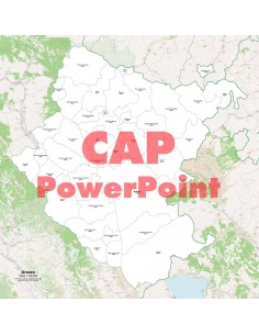 Mappa dei comuni e CAP della provincia di Arezzo PowerPoint