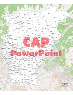 Mappa dei comuni e CAP della provincia di Bergamo PowerPoint