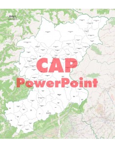 Mappa dei comuni e CAP della provincia di Belluno PowerPoint