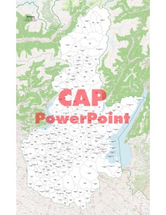 Mappa dei comuni e CAP della provincia di Brescia PowerPoint