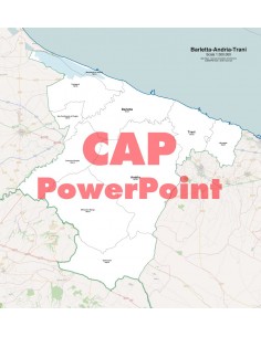 Mappa dei comuni e CAP della provincia di Barletta...