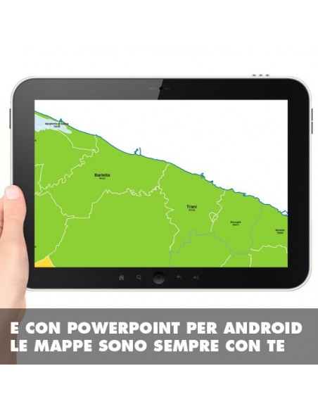 Mappa dei comuni e CAP della provincia di Barletta PowerPoint