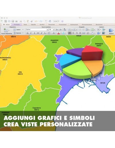 Mappa dei comuni e CAP della provincia di...