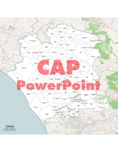 Mappa dei comuni e CAP della provincia di Caserta PowerPoint