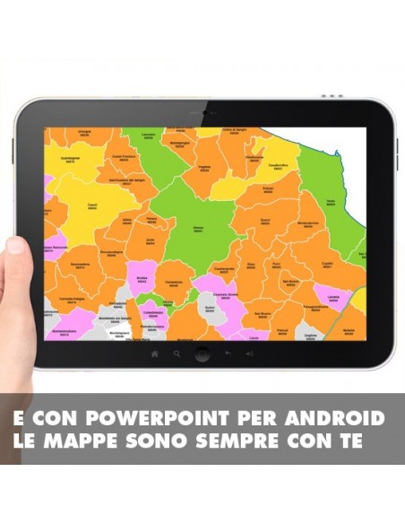 Mappa dei comuni e CAP della provincia di Chieti PowerPoint