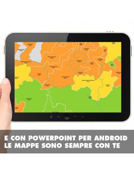 Mappa dei comuni e CAP della provincia di Caltanissetta PowerPoint