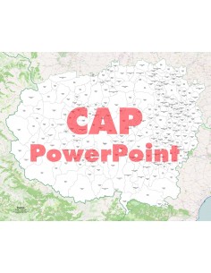 Mappa dei comuni e CAP della provincia di Cuneo PowerPoint