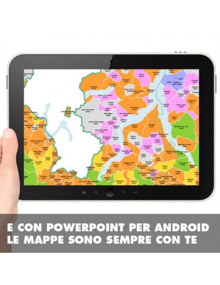 Mappa dei comuni e CAP della provincia di Como PowerPoint