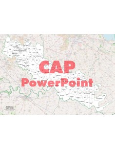 Mappa dei comuni e CAP della provincia di Cremona PowerPoint
