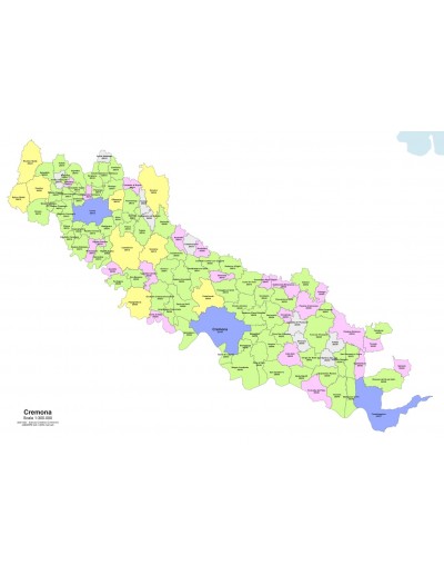 Mappa dei comuni e CAP della provincia di...
