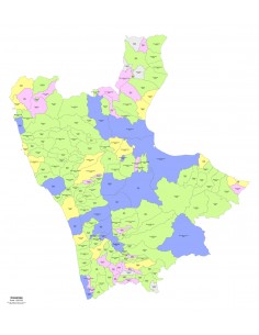 Mappa dei comuni e CAP della provincia di Cosenza PowerPoint 2
