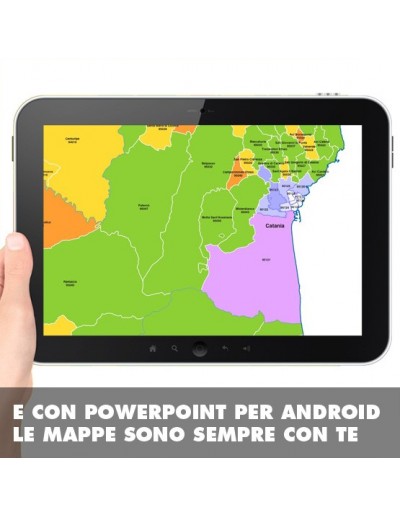 Mappa dei comuni e CAP della provincia di...