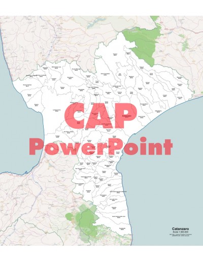 Mappa dei comuni e CAP della provincia di Catanzaro PowerPoint
