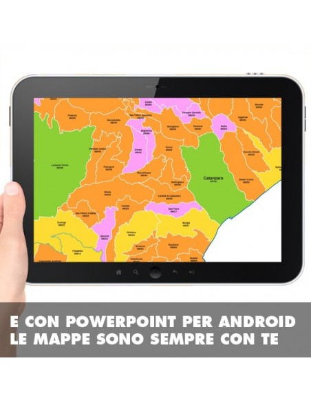 Mappa dei comuni e CAP della provincia di Catanzaro PowerPoint