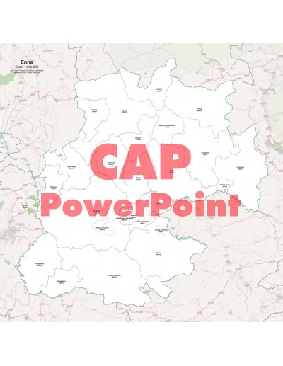 Mappa dei comuni e CAP della provincia di Enna PowerPoint