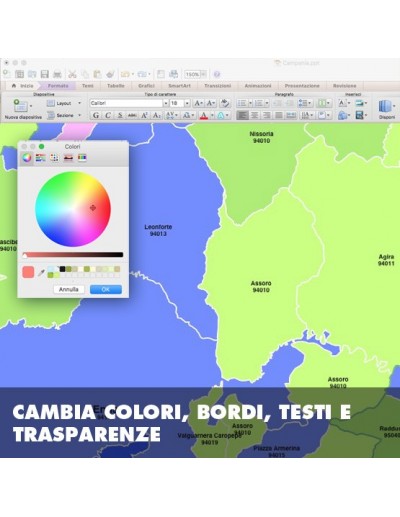 Mappa dei comuni e CAP della provincia di Enna...