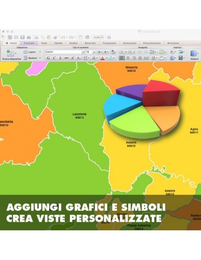 Mappa dei comuni e CAP della provincia di Enna...