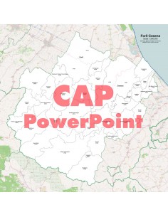 Mappa dei comuni e CAP della provincia di Forlì-Cesena...