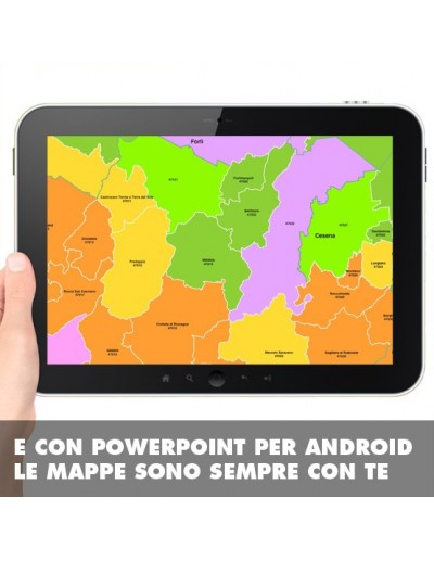 Mappa dei comuni e CAP della provincia di...