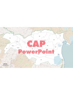 Mappa dei comuni e CAP della provincia di Ferrara PowerPoint