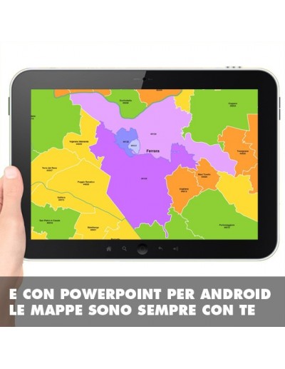 Mappa dei comuni e CAP della provincia di...