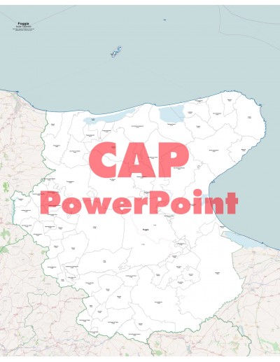 Mappa dei comuni e CAP della provincia di Foggia PowerPoint