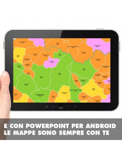 Mappa dei comuni e CAP della provincia di...
