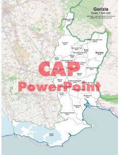 Mappa dei comuni e CAP della provincia di Gorizia PowerPoint