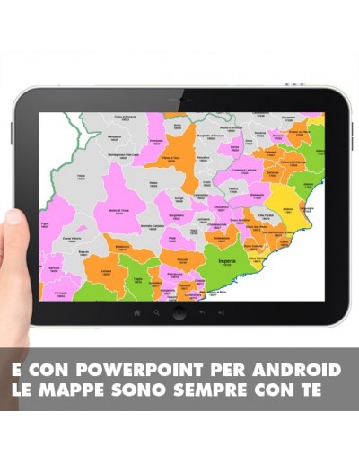 Mappa dei comuni e CAP della provincia di...