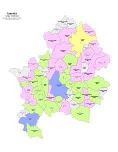 Mappa dei comuni e CAP della provincia di Isernia PowerPoint 2