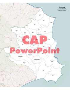 Mappa dei comuni e CAP della provincia di Crotone PowerPoint