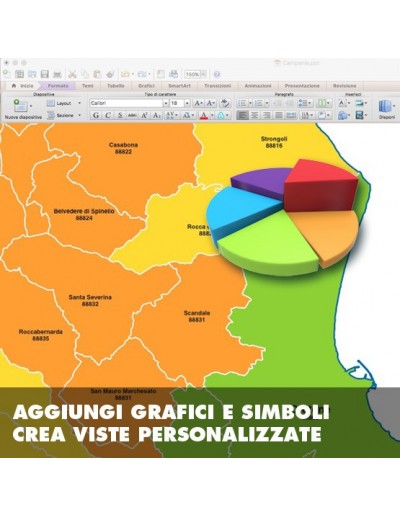 Mappa dei comuni e CAP della provincia di...