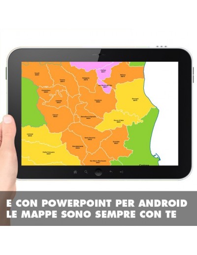 Mappa dei comuni e CAP della provincia di...