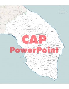 Mappa dei comuni e CAP della provincia di Lecce PowerPoint