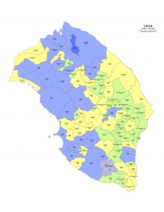 Mappa dei comuni e CAP della provincia di Lecce PowerPoint 2