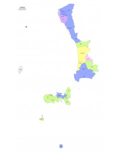 Mappa dei comuni e CAP della provincia di Livorno PowerPoint 2