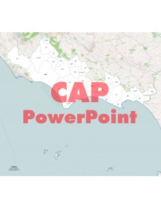 Mappa dei comuni e CAP della provincia di Latina PowerPoint