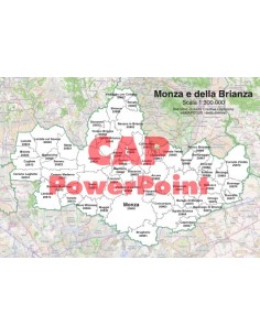 Mappa dei comuni e CAP della provincia di Monza e Brianza...