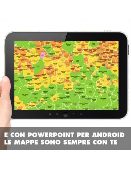Mappa dei comuni e CAP della provincia di Monza e Brianza PowerPoint
