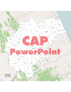 Mappa dei comuni e CAP della provincia di Macerata...