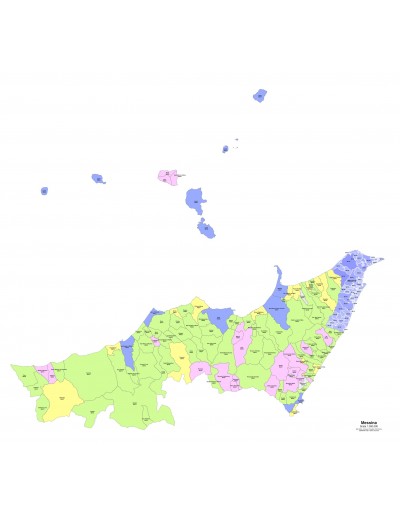 Mappa dei comuni e CAP della provincia di...