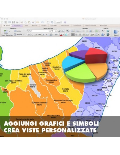 Mappa dei comuni e CAP della provincia di...