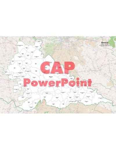 Mappa dei comuni e CAP della provincia di Mantova PowerPoint