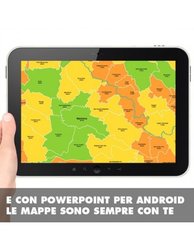 Mappa dei comuni e CAP della provincia di...