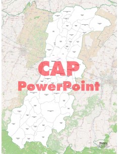 Mappa dei comuni e CAP della provincia di Modena PowerPoint