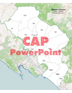 Mappa dei comuni e CAP della provincia di Massa-Carrara...