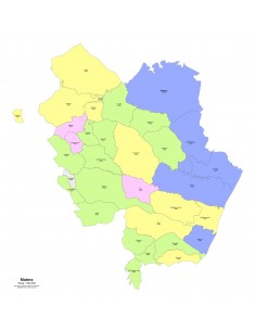 Mappa dei comuni e CAP della provincia di Matera PowerPoint 2