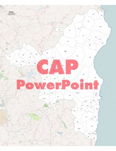 Mappa dei comuni e CAP della provincia di Nuoro PowerPoint