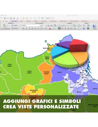 Mappa dei comuni e CAP della provincia di...