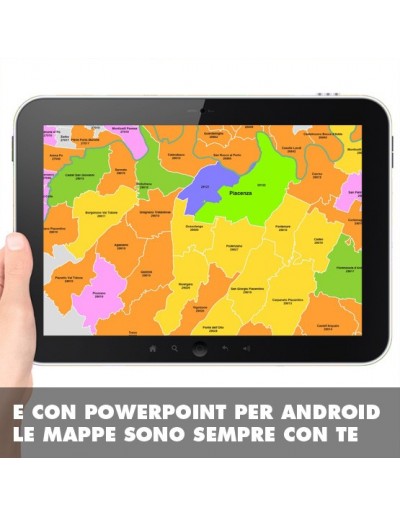 Mappa dei comuni e CAP della provincia di...